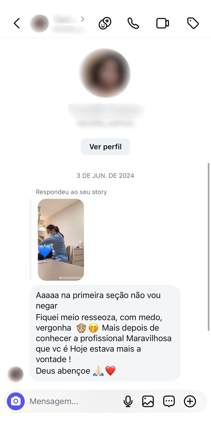 Depoimento de paciente